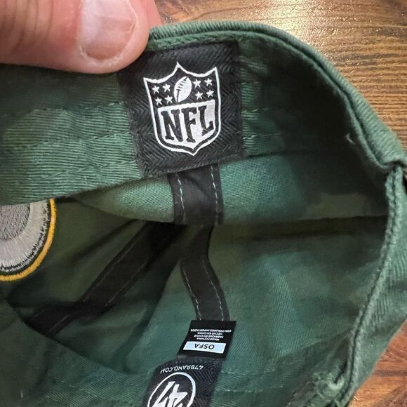 47 Green Bay Packers Green Logo Clean Up Adjustable Hat - Picture 8 of 8